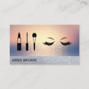 Cartão De Visita Eye Lash Glitter Makeup Artist