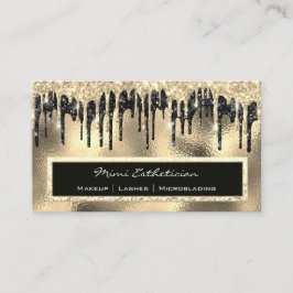 Cartão De Visita Eyelash de Eyelash Dourado