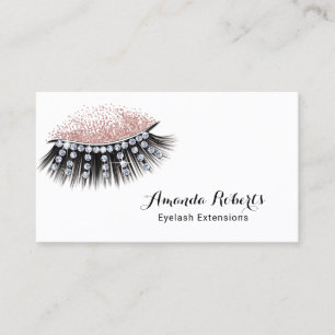 Cartão De Visita Eyelash Extensions Luxe Lashes Makeup Artist