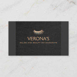 Cartão De Visita Eyelash Extensões Salon e Spa Black