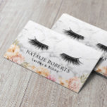 Cartão De Visita Eyelash Extensões Salon Vintage Floral Marble<br><div class="desc">Eyelash Extensions Salon Vintage Floral Marble Cartão de visita.</div>