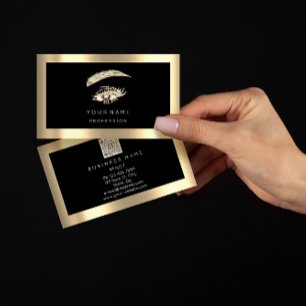 Cartão De Visita Eyelash Logotipo de Maquiagem da Pele Qr Código Pr