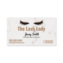 EyeLash Tech Lash Beauty Salon Luxe Marble Dourado