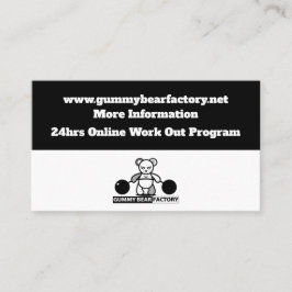 Cartão De Visita Fábrica de Ursos de Choque/ginástica/malhação