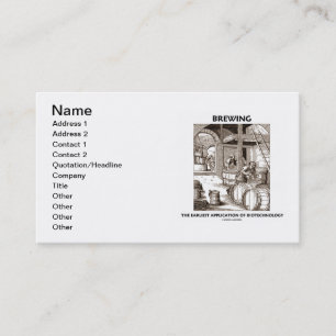 Cartão De Visita Fabricando cerveja a aplicação a mais adiantada 