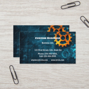 Cartão De Visita Fabrico de Engenharia Mecânica Personalizada