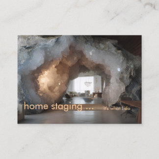 Cartão De Visita Fabuloso Estilo de Casa Geodo