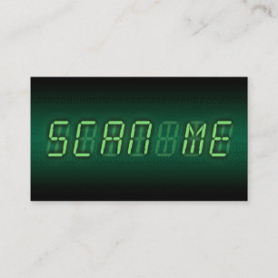 Cartão De Visita FAÇA A VARREDURA DE ME: readout digital