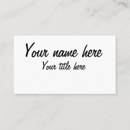 Cartão De Visita faça o seu