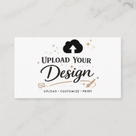 Cartão De Visita Faça o Upload da Marca do Seu Design