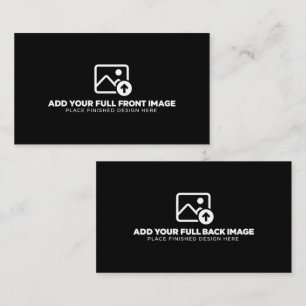 Cartão De Visita Faça o Upload do Seu Próprio Design de Logo Person