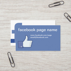 Cartão De Visita Facebook CC0059 Business Card