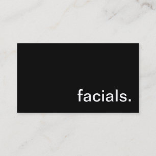 Cartão de visita facial