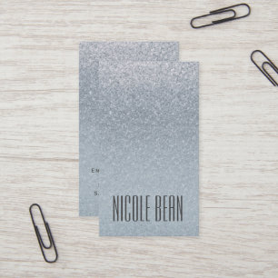 Cartão De Visita Fada, Prata, Glitter Glitter Glamor, Personalizaçã