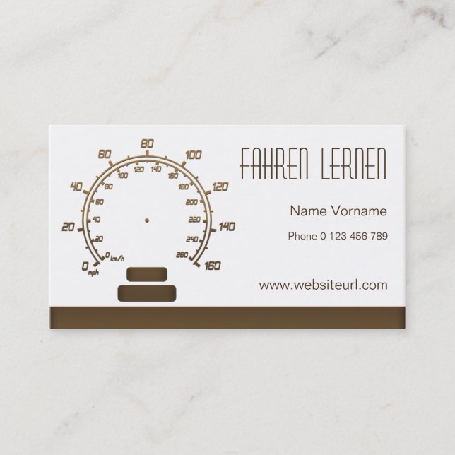 Cartão De Visita fahrschule (Frente)