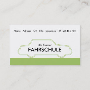 Cartão De Visita fahrschule