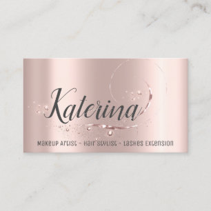 Cartão De Visita Faísca do rosa do rosa dos chicotes do