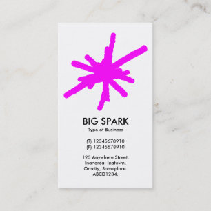 Cartão De Visita Faísca - Magenta