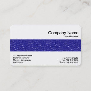 Cartão De Visita Faixa do Meio - Denim Azul