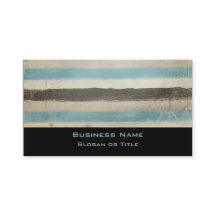 Faixa horizontal castanha e azul em aquarela