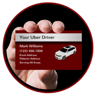 Cartão De Visita Falha na Camada Simples de Driver de Uber legal