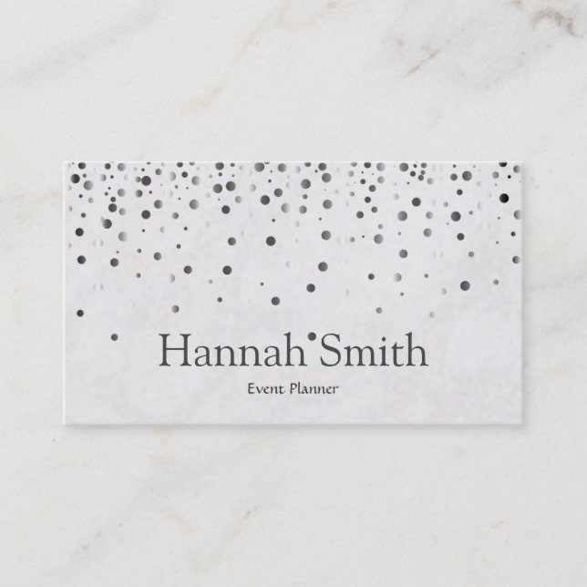 Cartão De Visita Falhas profissionais glamourosos, planície elegant (Frente)