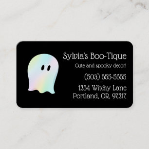 Cartão De Visita Fantasma Pastel Personalizável