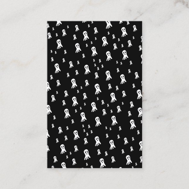 Cartão De Visita Fantasmas do Dia das Bruxas Escuros (Frente)