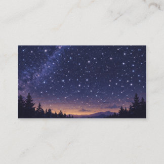 Cartão De Visita Fantasy Night Sky Storybook