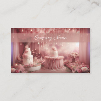Cartão De Visita Fantasy Wedding Cake