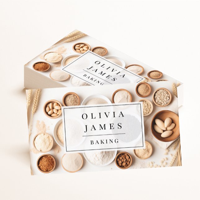 Cartão De Visita Farinha de trigo para panificação de pastelaria (Criador carregado)