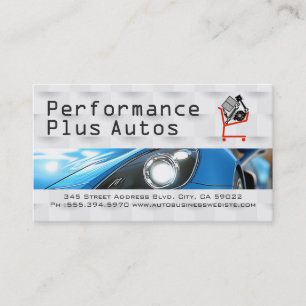 Cartão De Visita Faróis Loja de Peças de Auto de Performance
