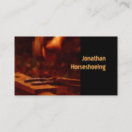 Cartão De Visita Farrier que faz uns calçados