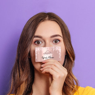 Cartão De Visita Fashion Boutique Cloth Hanger Rosa cor-de-rosa