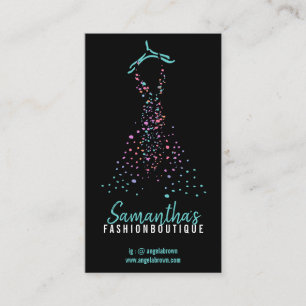 Cartão De Visita Fashion Dress Boutique Compra Pontos do Blogueiro 