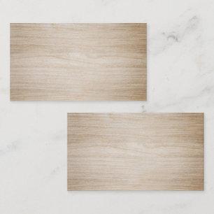 Cartão De Visita Faux Brown Wood Vazio