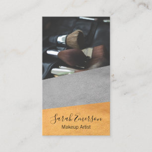 Cartão De Visita Faux Leather Impressão Fashion Color Block