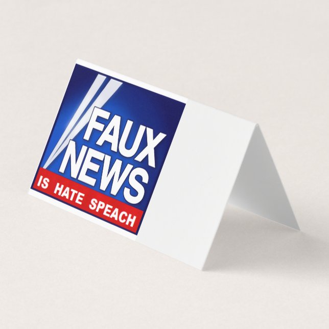 Cartão De Visita Faux News (Frente)