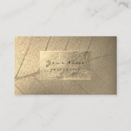 Cartão De Visita Faux Sepia Gold Foil Botanty Studio Styli