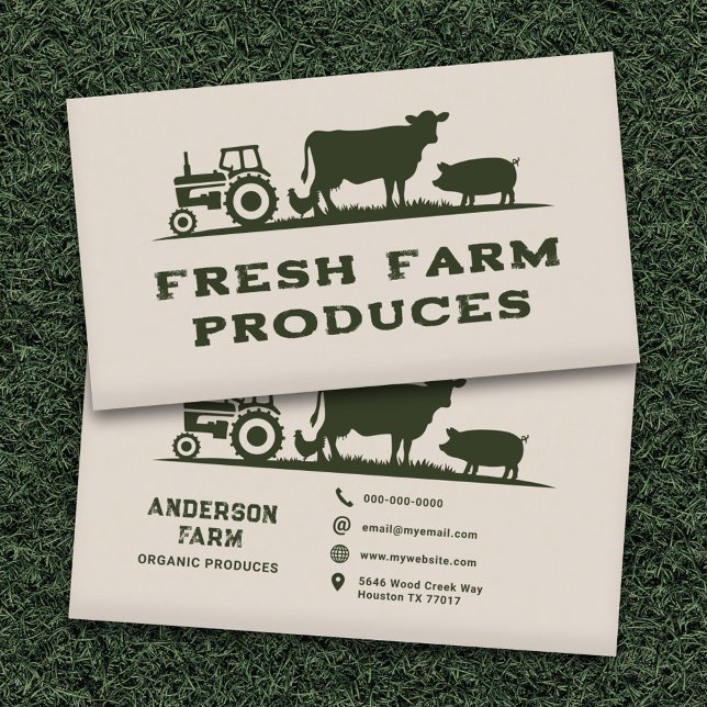 Cartão De Visita Fazenda (Farm Business Card)