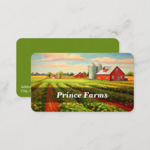 Cartão De Visita Fazenda/Agricultor/Agricultura