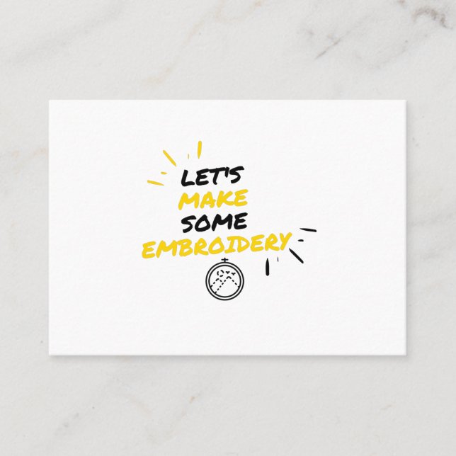 Cartão De Visita fazer bordado (Frente)