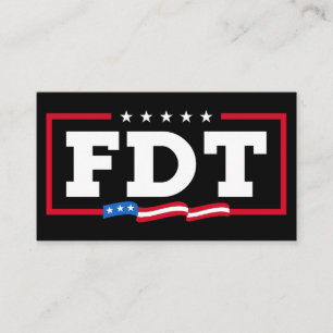 Cartão De Visita FDT Funny Anti-Trump No-Trump