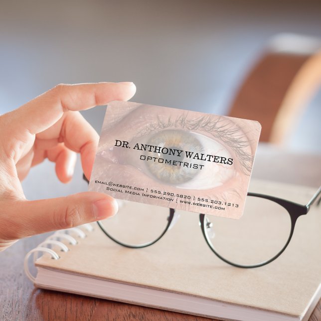 Cartão De Visita Fechar imagem do olho humano (Criador carregado)