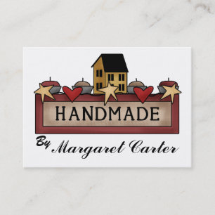 Cartão De Visita Fecho de mão - tricô