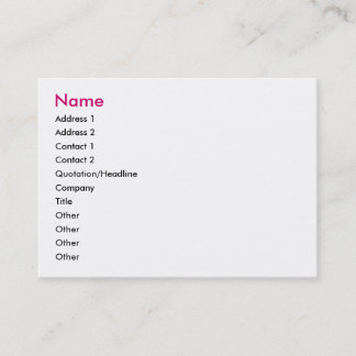 Cartão de visita feericamente da mensagem