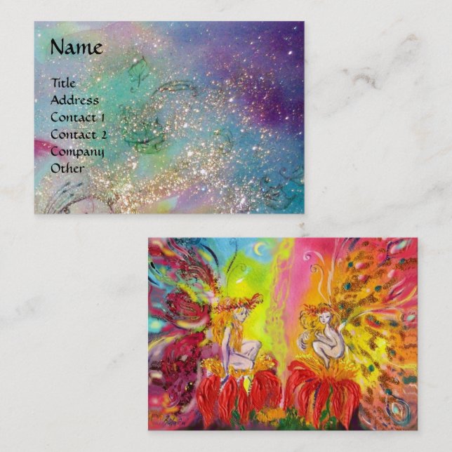 CARTÃO DE VISITA FEIRAS DE ALMOFADA/ESPUMANOS MÁGICOS EM TEAL AZUL  (Frente/Verso)