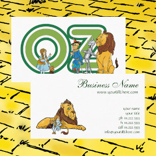 Cartão De Visita Feiticeiro de Oz, Dorothy e Toto com Leão