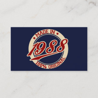 Cartão De Visita Feito Em 1988