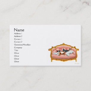 Cartão de visita felino dos direitos